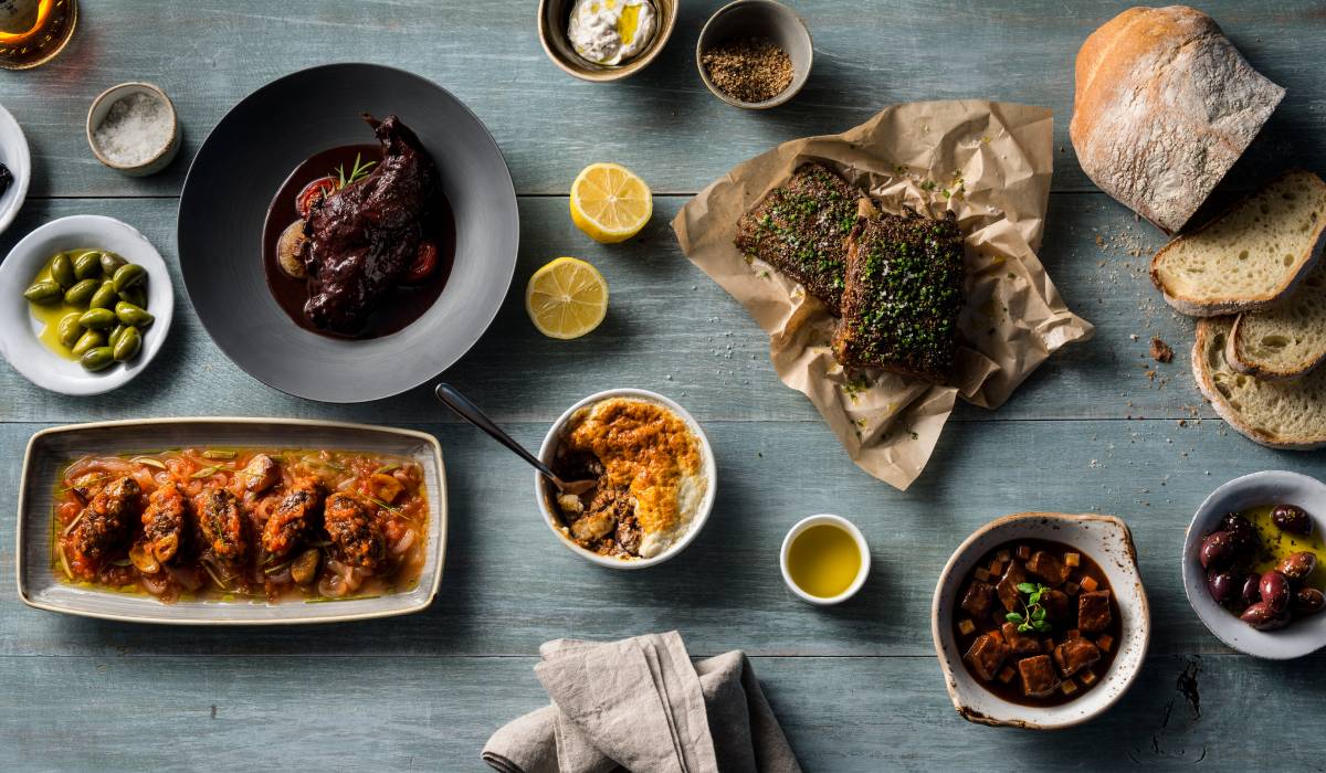 Kyma executive chef Pano Karatassos believes the definition of comfort food comes down to technique: long, slow braises of meat and vegetables, marinating fish and meats before cooking them to build depth and flavor.