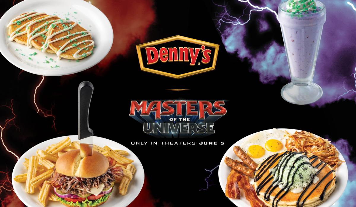 Denny's Masters of the Universe menu.